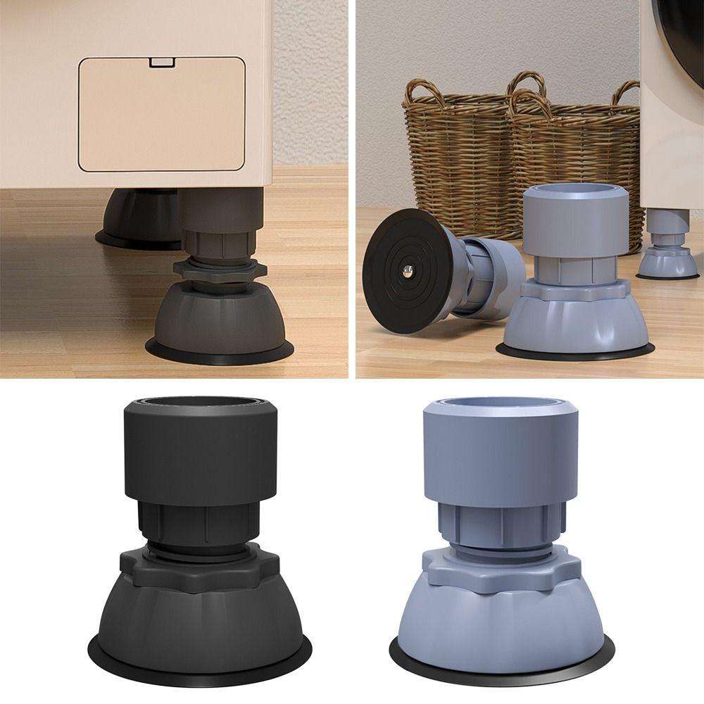 4pcs/set Raise Height Washing Machine Shockproof Pad Reduce Noises Non-slip Shock Mute Pads Adjustable Height Anti Vibration Mat