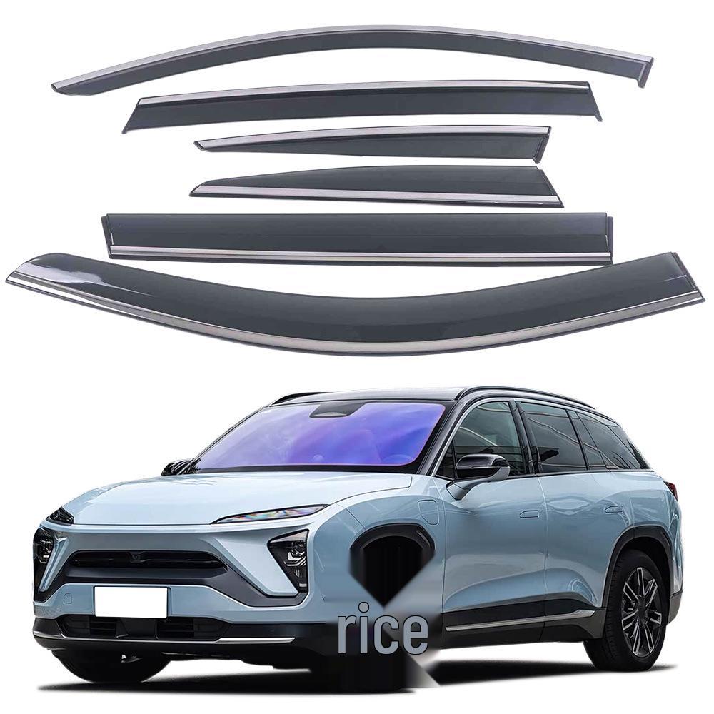 

NIO ES6 19-22 Window Rain Deflector with Bright Trim, Thickened Design