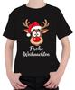 Merry Christmas Reindeer Rudolf Cartoon Cute Funny Gift Unisex Children