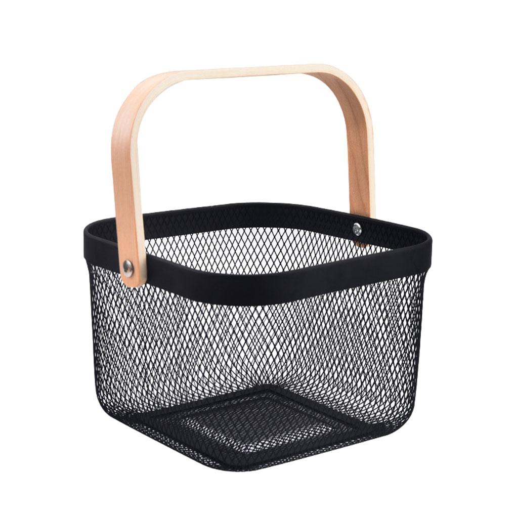 Durable Storage Solution Picnic Basket With Handle Small Basket With Handle Shopping Basket