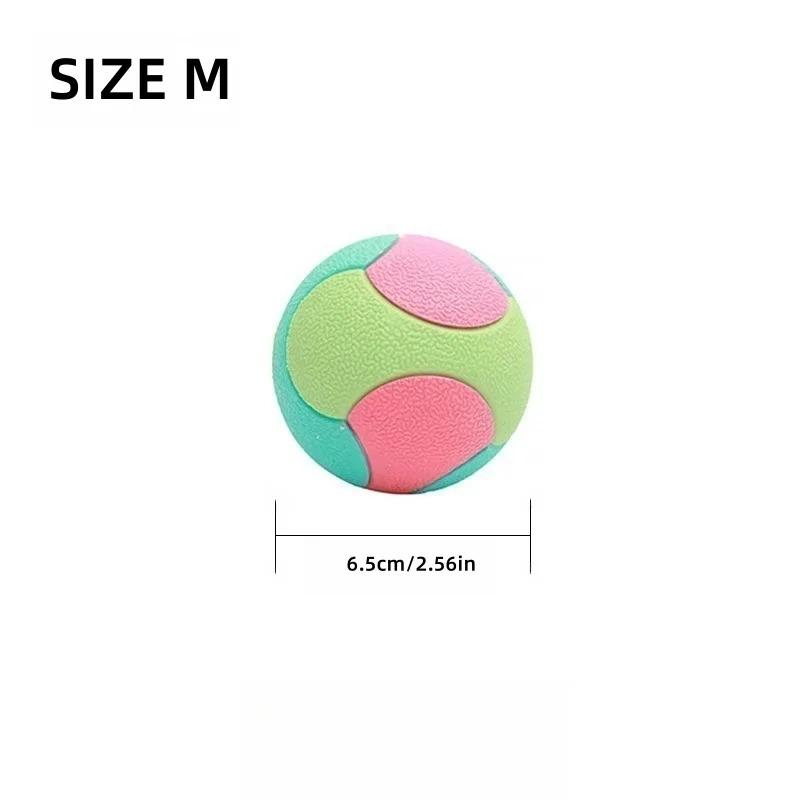 Bite Resistant Bouncy Ball Dog Toy for Small Medium Dogs Interactive Teeth Cleaning Chew Ball for Puppy Training