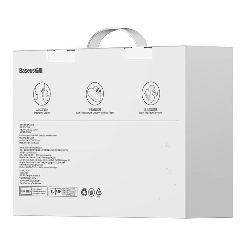 Jedwabna Poduszka Samochodowa Na Zagłówek Baseus Comfortride Series (Czarny)
