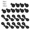 20/50/100PCS Shade Cloth Clips Round Plastic Black Clips for Sun Shade Net
