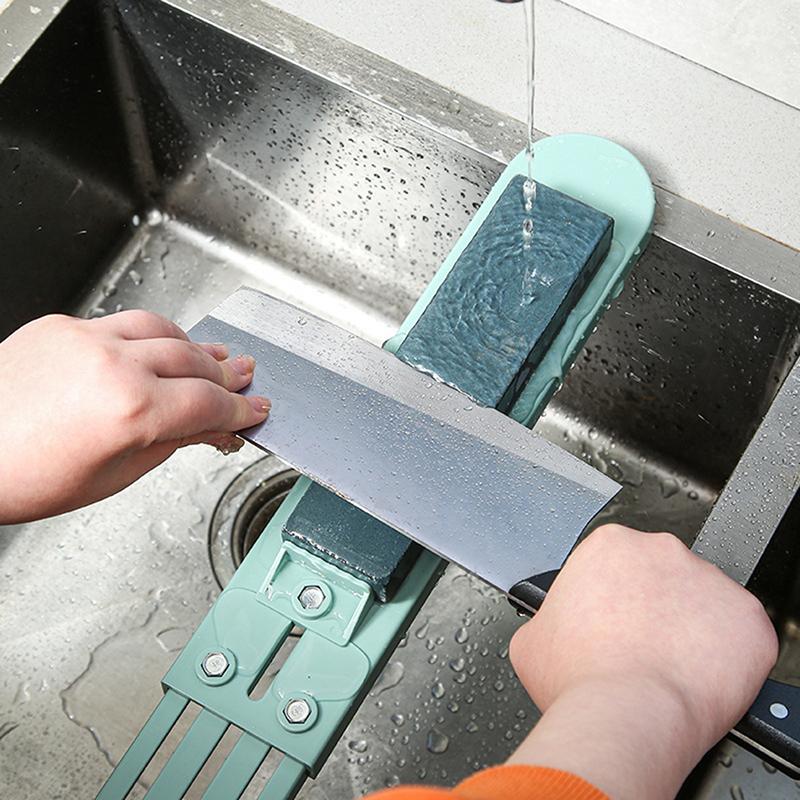 1Pc Whetstone Sink Sharpening Stone Holder Adjustable Bridge Kitchen Sharpener Rack