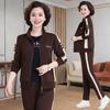Costum Sport Casual pentru Femei Primăvară și Toamnă Mărimi Mari Jachetă Largă Modă Stil Occidental Doamne Costum Două Piese cu Mâneci Lungi