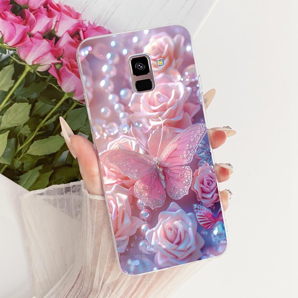 Clear Casing For Samsung Galaxy A8 Plus 2018 SM-A730F Phone Case For Samsung A8 Plus 2018 Cover Cute Fashion Funny Cool Painted
