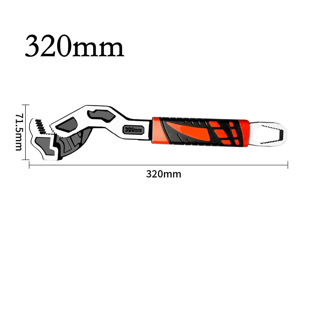 6-12 Inch Self-Locking Adjustable Pipe Wrench With Double Thread Jaws - Multi-Functional Pipe Repair Tool