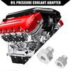 Oil Pressure Coolant Adapter Fitting Sensor Adapter for LS Series Engine/Front/Oil Pressure Sensor Adapter/Durable / 1 Set/Silver Tone