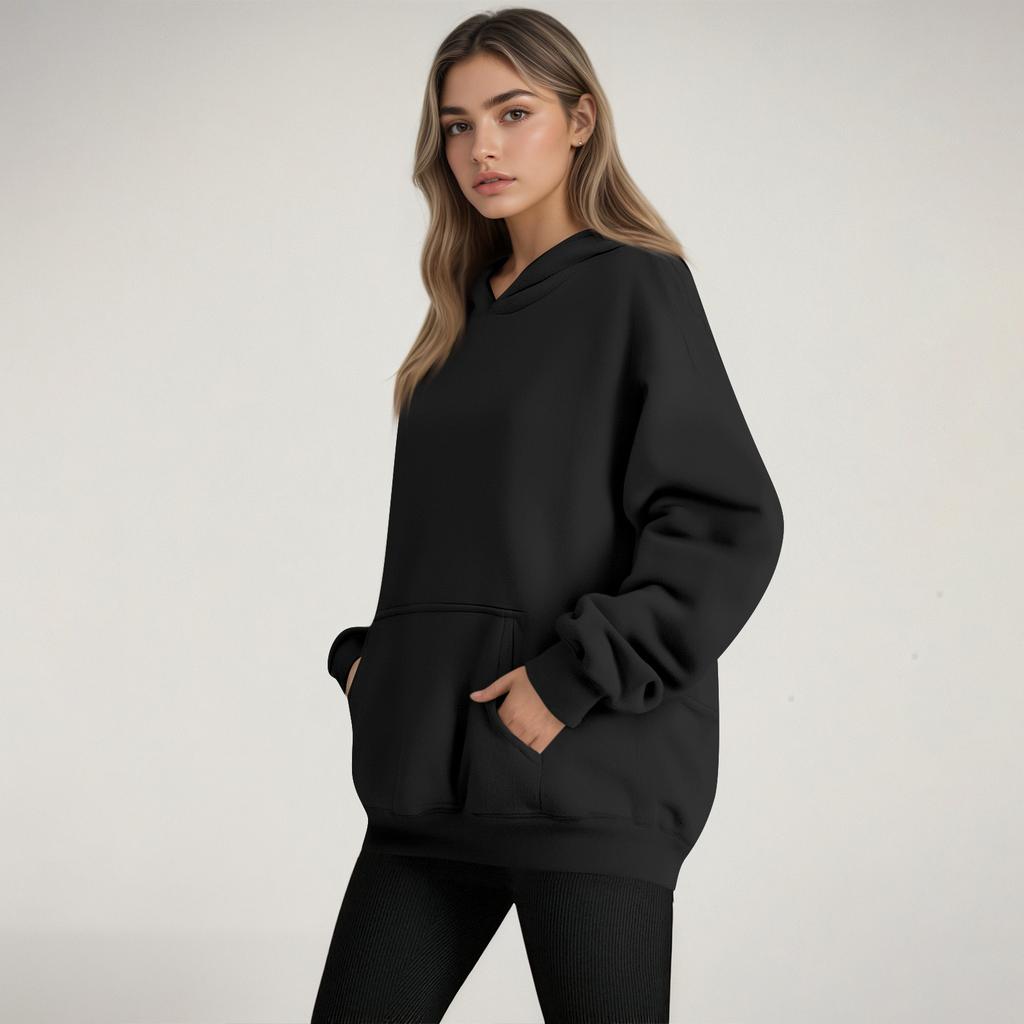 Women's Fashion Women's Lightweight Long Sleeve Pullover With Pockets Hoodie