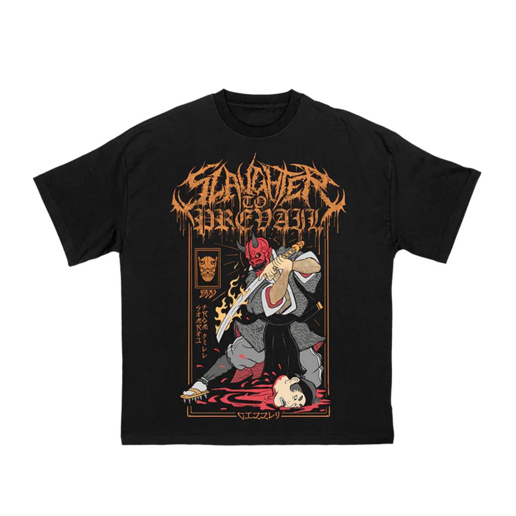 Russian Hardcore SLAUGHTER TO PREVAIL Rock Music Art Style Summer Casual Tshirt Unisexs and Womens Luxury Brand