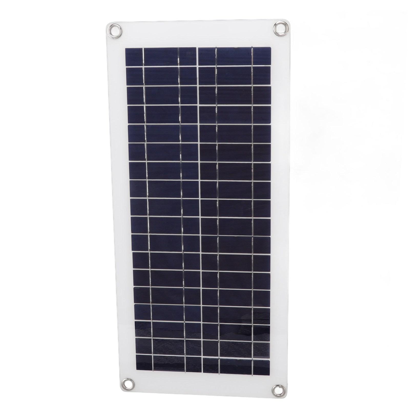 

Solar Panel Lightweight Thin Waterproof Portable Flexible Solar Panel with 2 USB Output for Car Home Ship