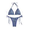 European & American Print Lace-up Bikini Swimsuit - 2025 Sexy Beachwear for Women