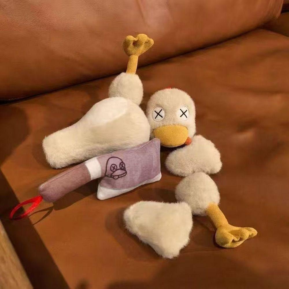 Funny Duck Plush Toys Simulation Cartoon Plush Duck Doll Creative Fun Stuffed Animal  Sleeping Gift