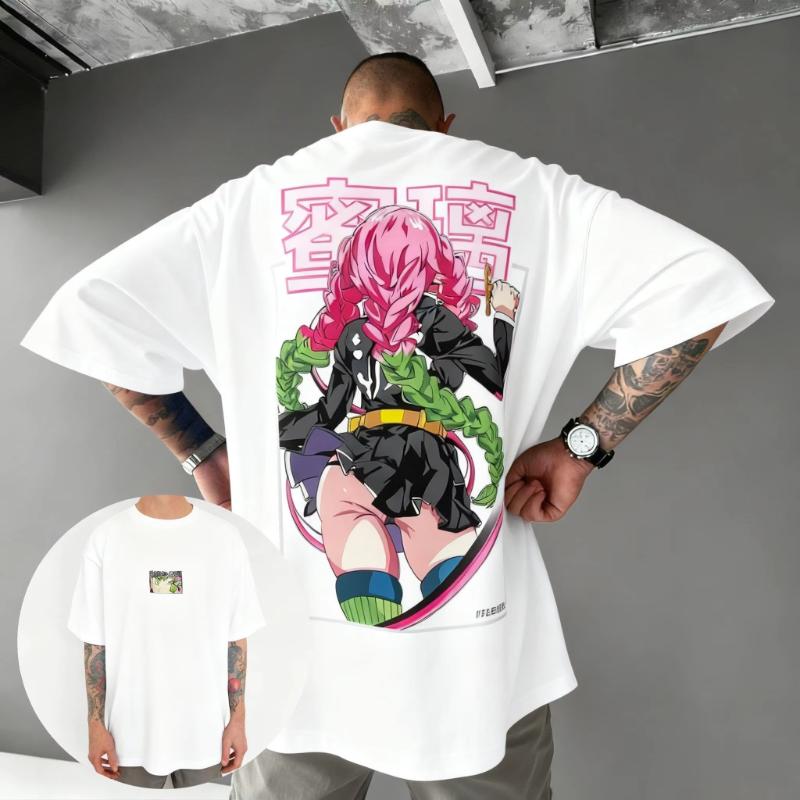 Demon Slayer Graphic T Shirt Men Women Oversized Streetwear Tee 2026 Summer Casual Cotton Short Sleeve Tops Vintage Fashion Y2k