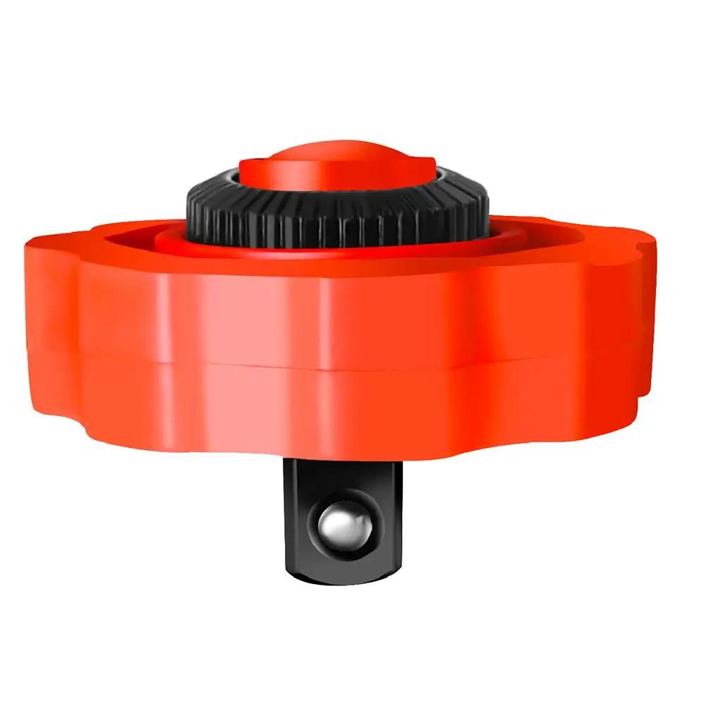 

Ratchet Socket Wrench Covered Plastic Palm Ratchet Socket Drive Finger Handle Reversible 1/4“ Repair Ratchet Car 3/8” Tools Q6D8 красный