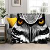 3D Cute Owl Eagle Birds Cartoon Soft Flannel Blanket for Beds Bedroom Sofa Picnic,Throw Blanket for Cover Outdoors Leisure Gift