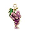 20PCS/BAG Mixed Enamel Peach Charms Sweet Style Fruit Charms Summer Kawaii Fruit Pendant for Jewelry Making Bracelets Necklace