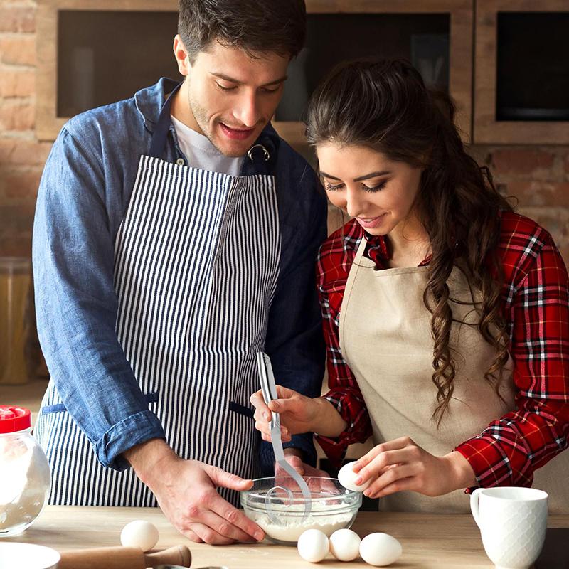 

Seamless Dough Whisk Stainless Steel Flour Whisk Dutch Bread Dough Blender Hook Danish Sourdough Whisk Manual Mixer For Dough A