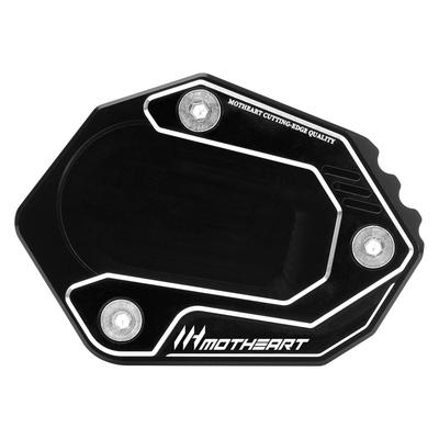 MotHeartCNC Coussinet de Base pour Béquille de Moto pour f750gs f850gs f850gs adventure f900gs f800gs f800gs adventure f900gs adventure pièce (Noir)