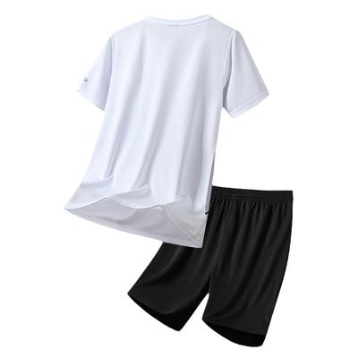 Summer Sports Set, Men's Summer Fitness Short Sleeved T-shirt, Men's Quick Drying Two-piece Set