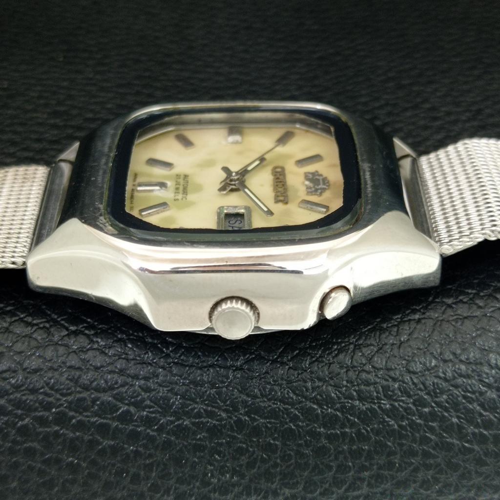 Orient AUTOMATIC 46941 VINTAGE JAPAN MENS PEARL DIAL WATCH A704954-1