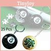 Innovative 3d Puzzle Billiard Ball Keychain Creative Toy Plastic Black Eight