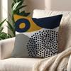 BohemianStyle Mustard Yellow Gray Abstract Art Cushion Cover For Pillow Printing Sofa Decoration Room Office Nordic Simplicity