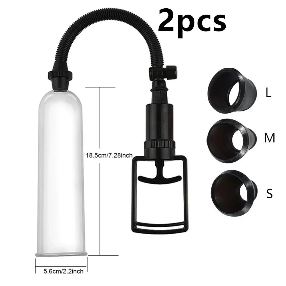 Male Penis Enhancement Erectie Cock Enlarger Trainer Penis Pump Vacuum Pump Dick Stimulate Extender Masturbator Sex Toys for Men