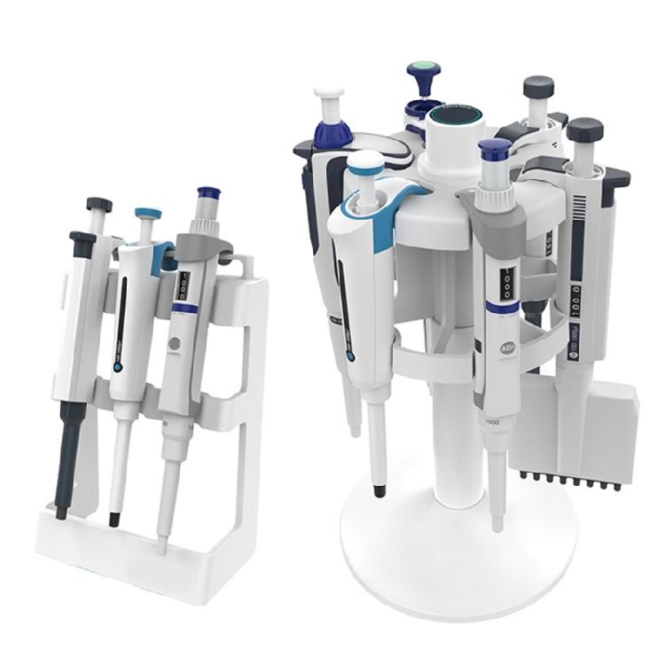 Portapipette Multifunzionale Supporto Micropipette da Laboratorio Rotazione a 360 Gradi 3-9 Pipette (Pipette non incluse) per Laboratorio