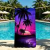 Towel For Outdoor Camping Beach Towel Super Coconut Tree Absorbent Quick-Drying Tropical Summer Towel