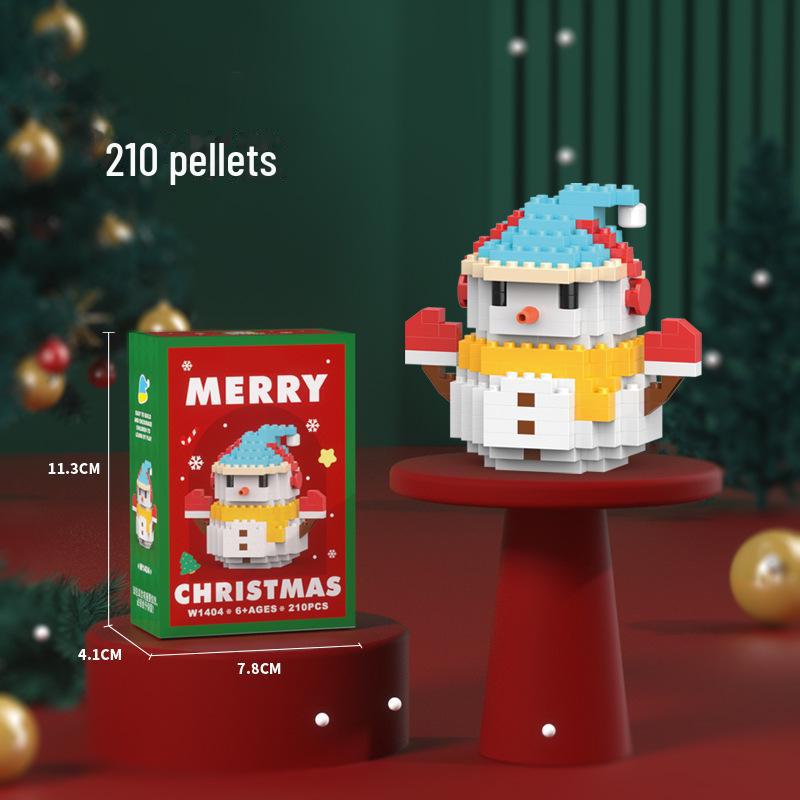 Christmas-Themed Building Blocks: Compatible with Lego, Features Santa & Reindeer