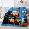 1pc Johnny Halliday the King of French Rock blanket, al season lightweigh Poster blanket home office outdoor nap multifunc Poster blanketional blanket
