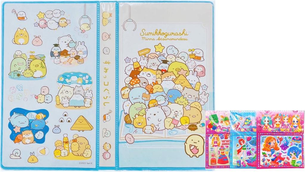 Sumikko Gurashi Stationery Set Drawing Stationery 1 for Drawing Colored Crayons Book-Style (42 Types) - Set, + Sticker, Girls, Bag, Pencils,
