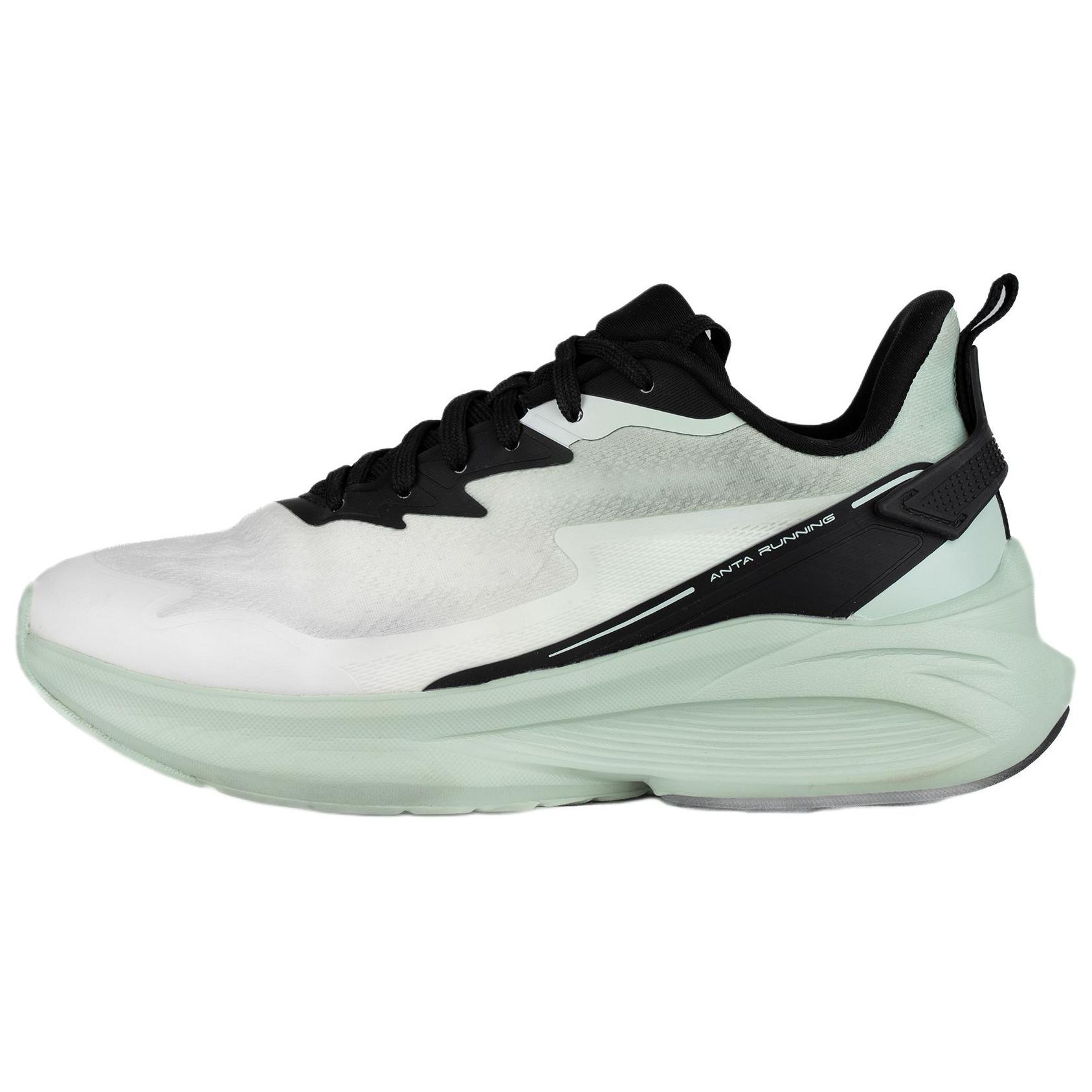 Anta Running Series Men Lightweight Cushion Running Sneakers White Black 112515504R-2 41