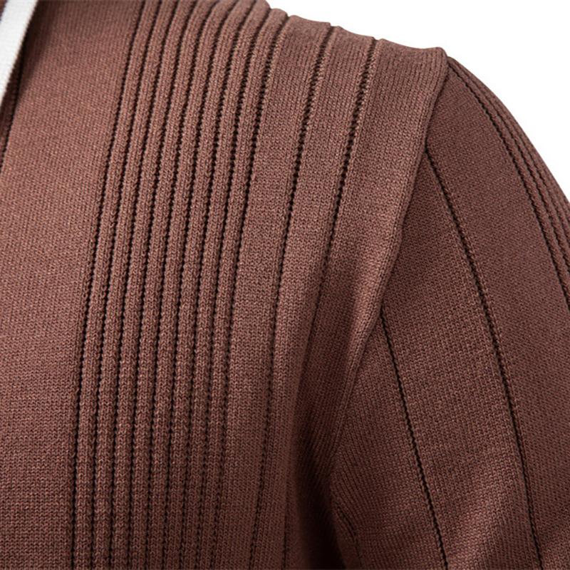 Gant 2025 Autumn and Winter Embroidery New European Size Lapel Men's Sweater Polo Half Zipper High-quality Knitted Sweater Men's Clothing