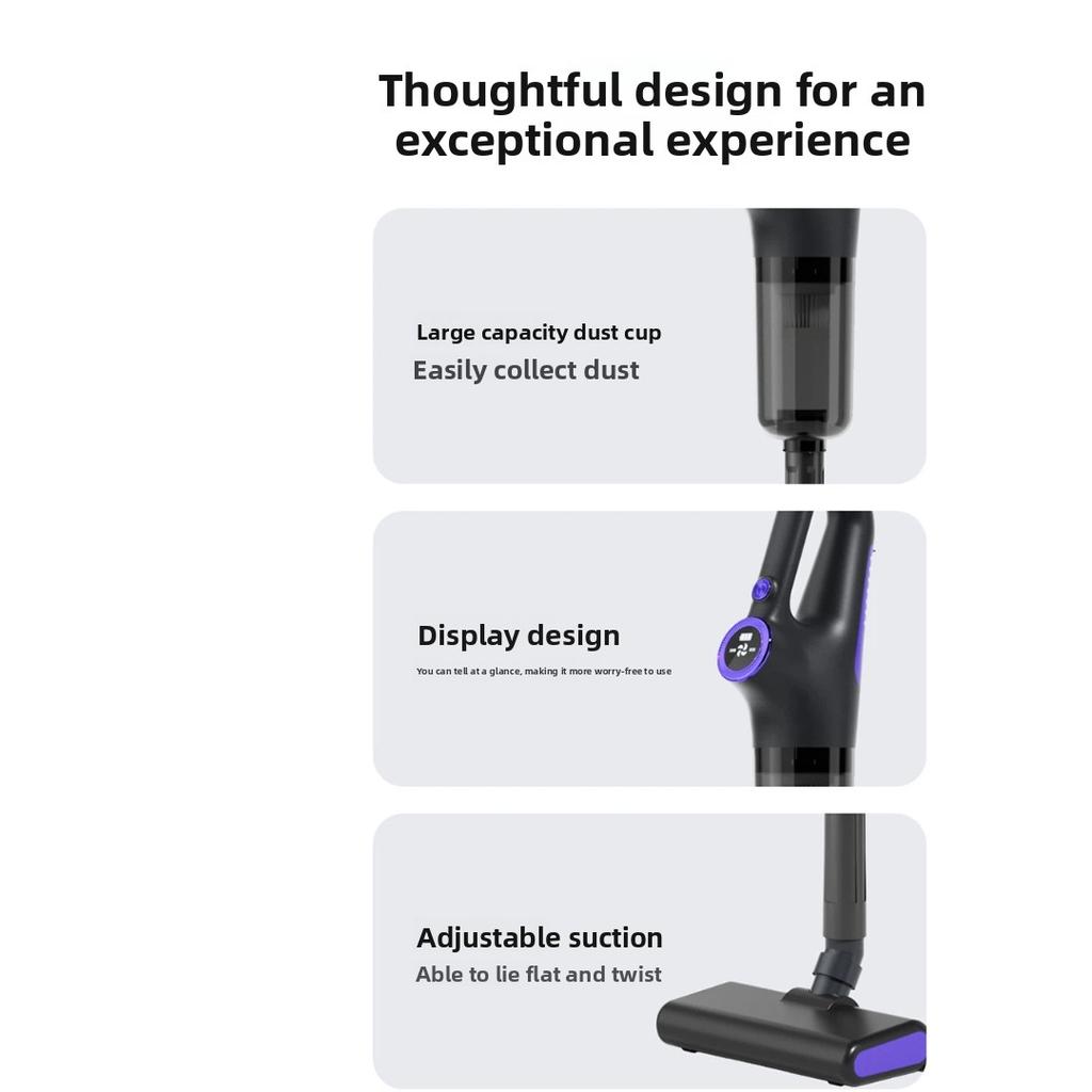 Cordless Handheld Vacuum Cleaner Wet Dry Mop 2-in-1, High Suction Portable Wireless Vacuum for Home and Car Use