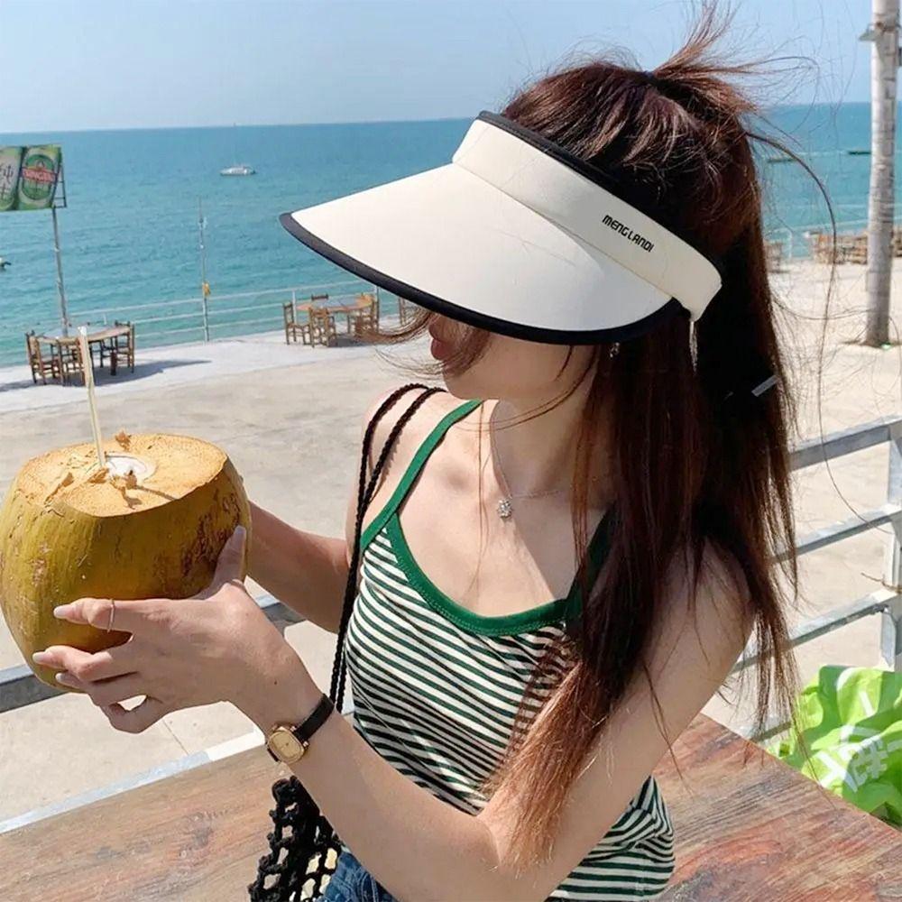 Wide Brim Sun Hat Sunscreen Baseball Hat Summer Top Empty Cap