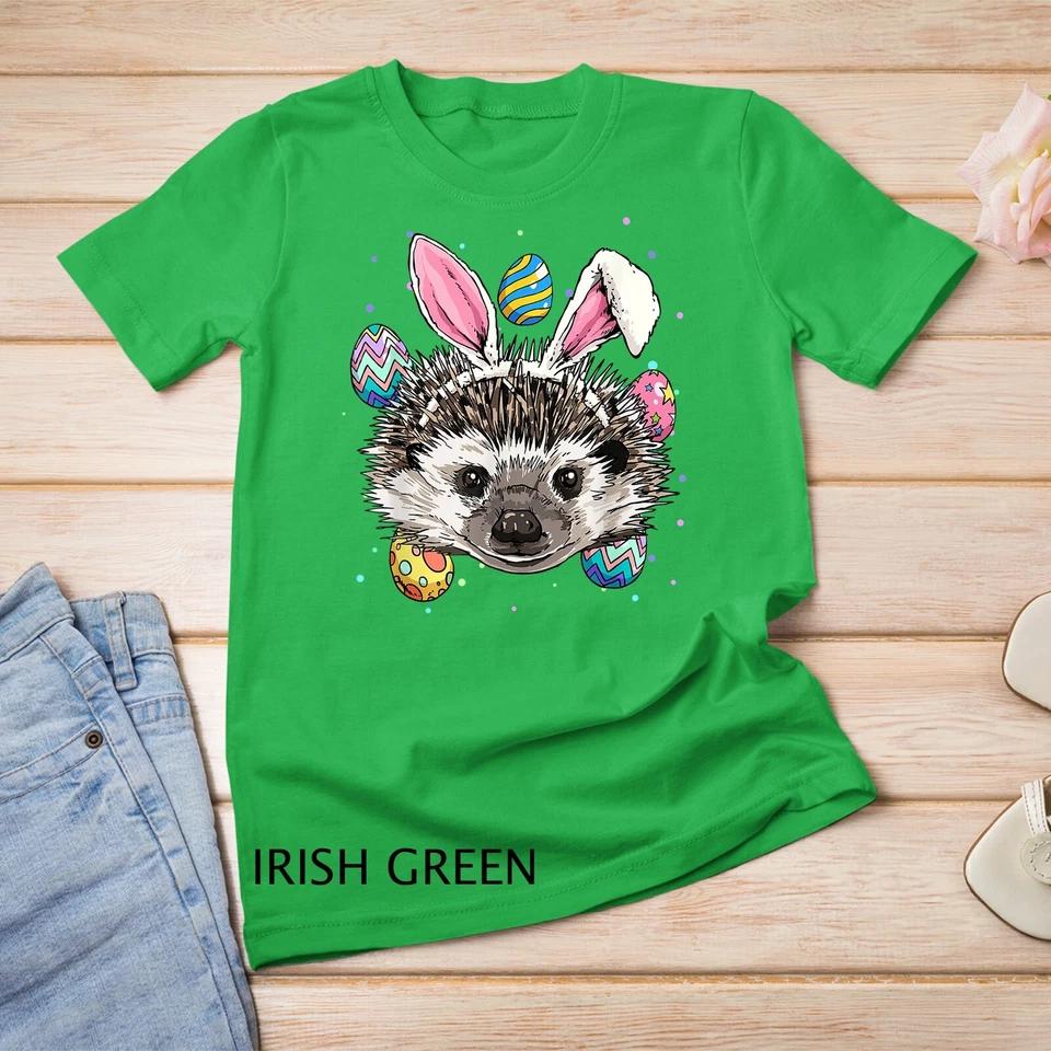 Easter Bunny Hedgehog Shirt Funny Easter Hedgehog Gifts Unisex T-shirt 5 3XL