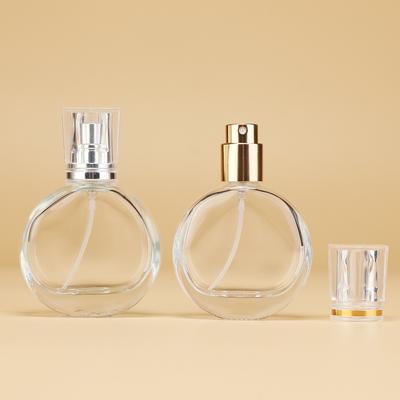 2/6Pcs 25ml Glass Perfume Atomizer Refillable, Mini Clear Travel Cologne Spray Bottle for Liquid Dispenser Portable Sprayer
