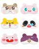 QBK Eye Mask for Cute Character Includes Cold and Hot Therapy Gel Adjustable Elastic Perfect for the and Relieves Eye Machine Washable and Set of