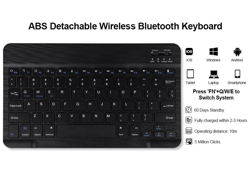 Samsung A9+ Tablet Leather Case with A11plus Magnetic Bluetooth Keyboard