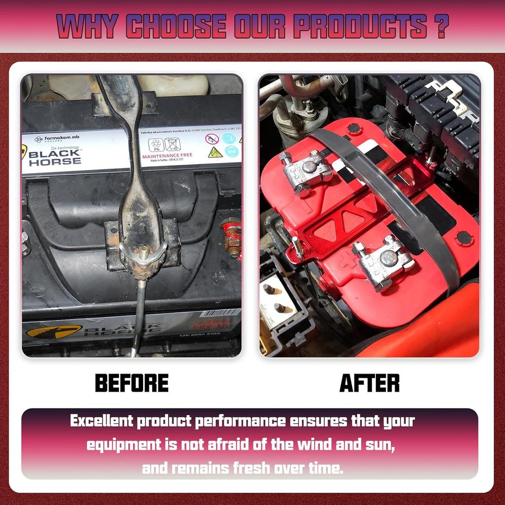 Aluminum Alloy Battery Tie Down Bracket, Hold Down Bracket Holder,Car Accessories.