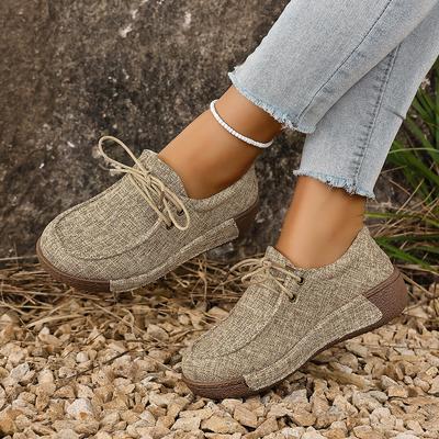 Large Size Solid Color Medium Mother Casual Single Shoes Comfortable and Light Foot Lazy Shoes