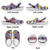 Women Men EVA Garden Clogs Printed Lightweight Breathable Slip On Shoes Beach Pool Bathroom Home Casual Outdoor Wear