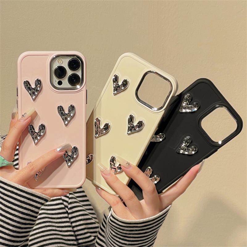 

Чехол с 3D-сердечком любви для Iphone 13 Pro Max 14 12 11, мягкий силиконовый противоударный защитный чехол-бампер