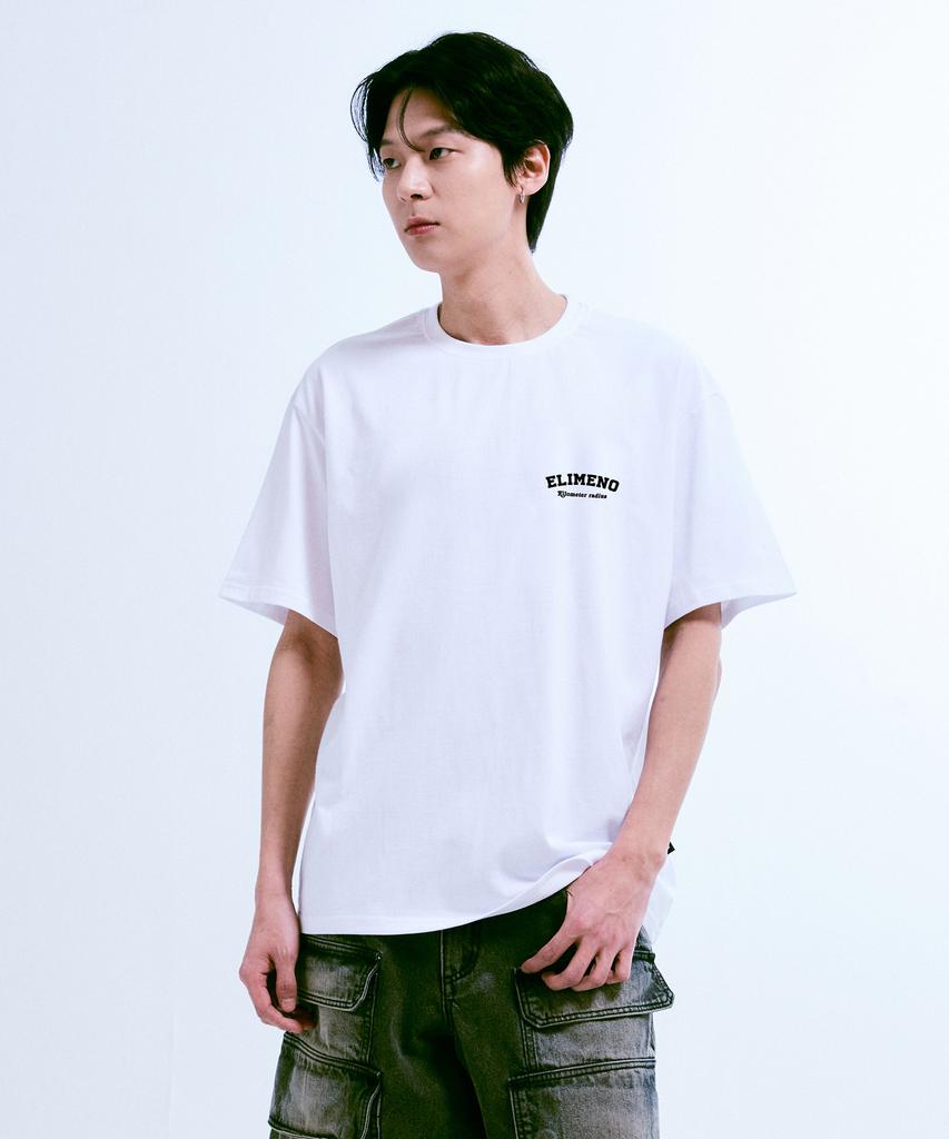 ELIMENO [Set] El Essential 210G Logo Short Sleeve T-Shirt 2-Piece Set