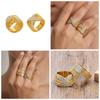 Luxury Retro Diamond X-Shaped Ring: Stainless Steel, Square Pattern, Fashionable & Versatile