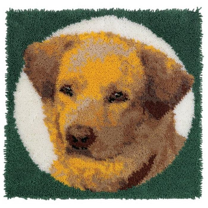 Cute Animal Latch Hook Pillow Smyrna Package Hooks Hand Knitted Dog Embroidered Pillow Carpet Embroidery Set Latch Hook Rug Kits