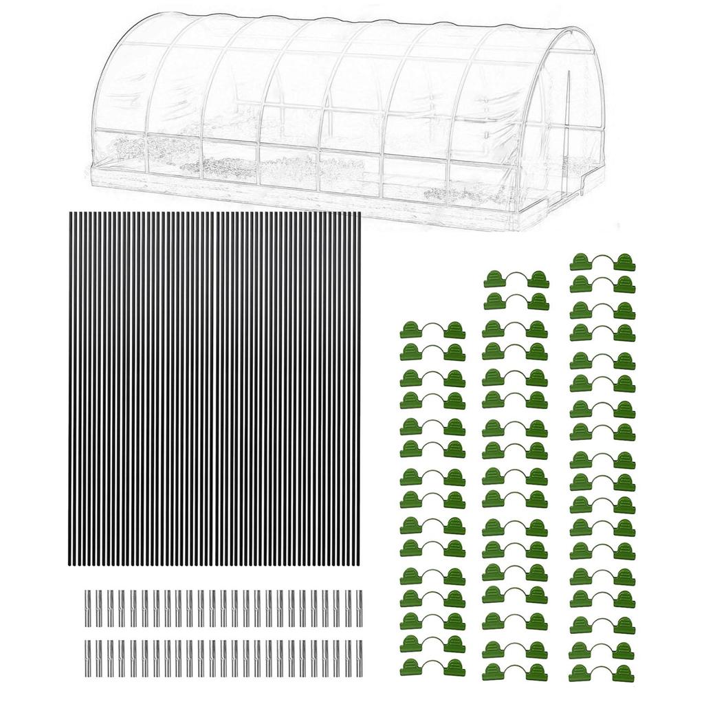 Cercuri de grădină pentru paturi înălțate Suport de jardinieră Cercuri pentru tunel de grădină pentru acoperire de rând pentru paturi de grădină Plase Acoperire de grădină pentru curte