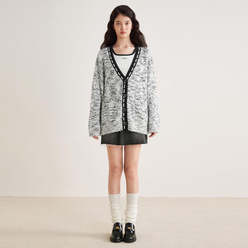 Ledin Women's V-Neck Knitted Cardigan Sweater